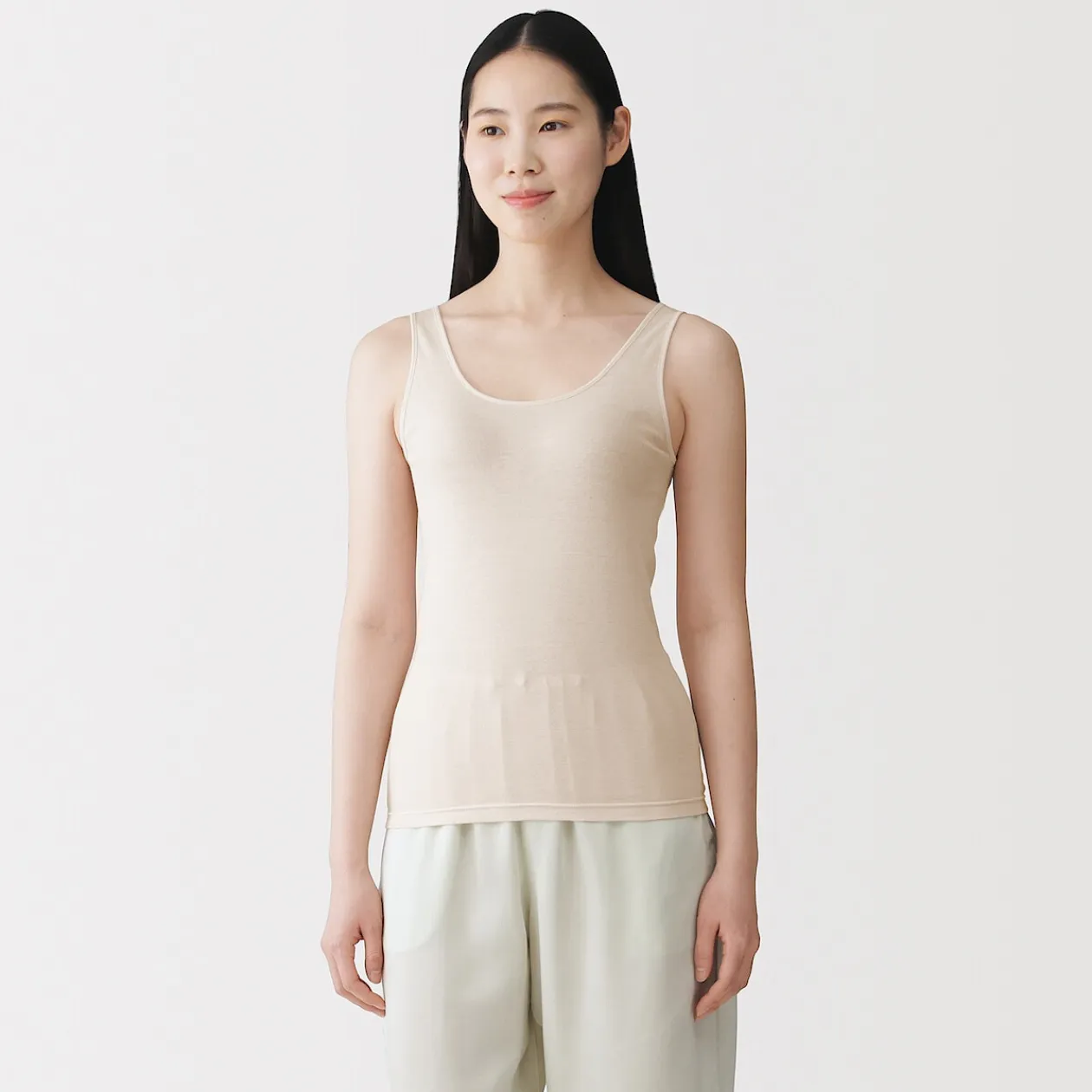 Hauts Et T‐Shirts|Sous‐Vêtements^Muji Débardeur léger en coton évacuation de l’humidité pour femme