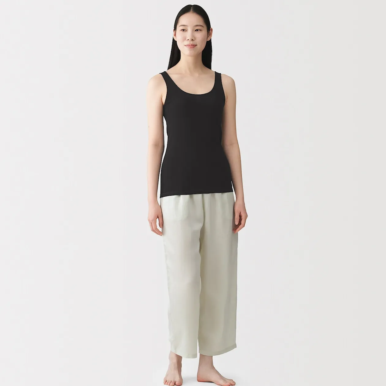 Hauts Et T‐Shirts|Sous‐Vêtements^Muji Débardeur léger en coton évacuation de l’humidité pour femme