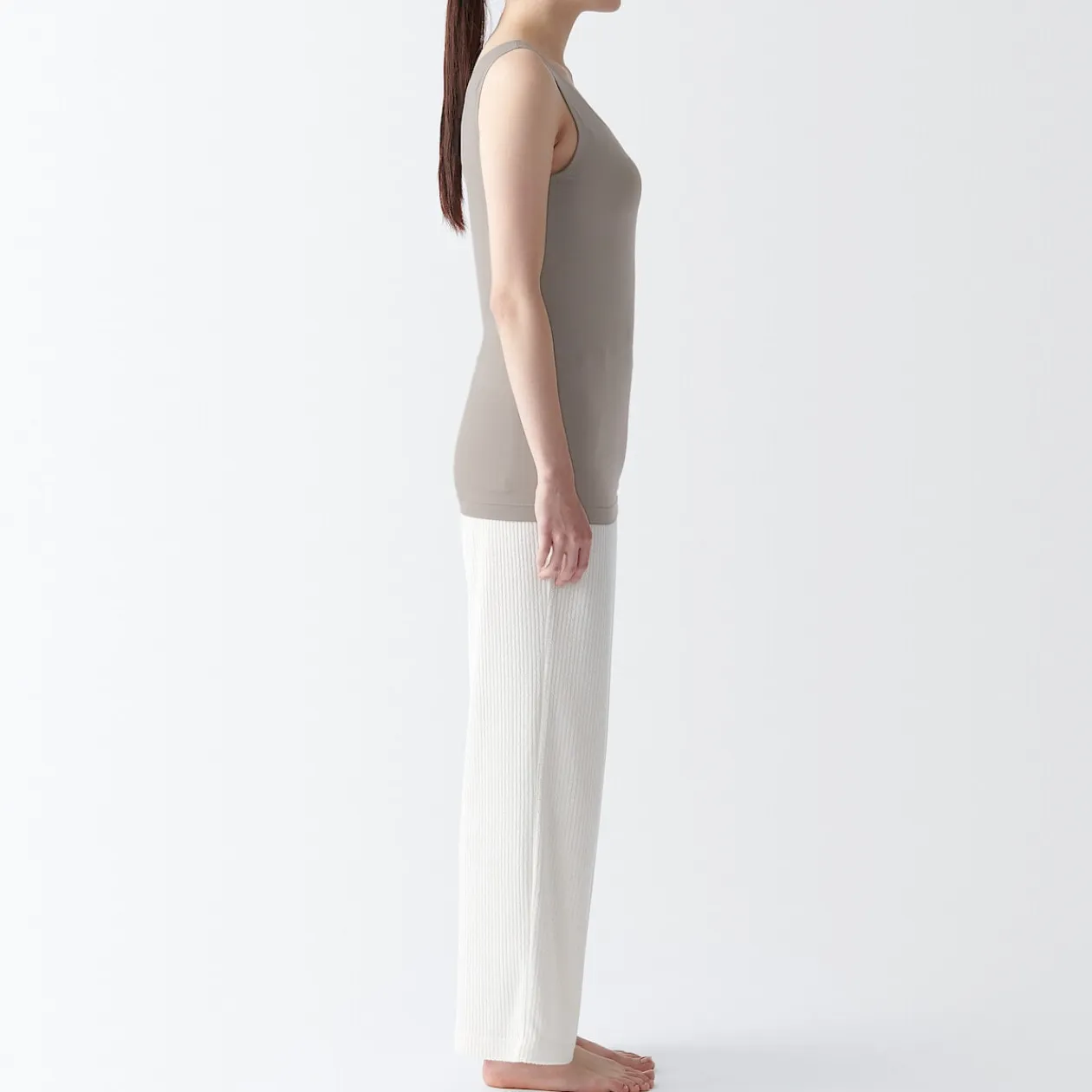 Sous‐Vêtements^Muji Débardeur Lyocell Stretch Smooth Support pour femme.