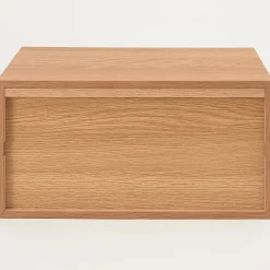 Étagères Modulables En Bois^Muji Demi bloc‐tiroir en chêne ‐ 2 tiroirs horizontaux (Dont Eco‐part. 0,82 €)