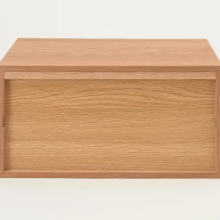 Étagères Modulables En Bois^Muji Demi bloc‐tiroir en chêne ‐ 2 tiroirs horizontaux (Dont Eco‐part. 0,82 €)