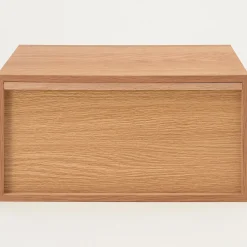 Étagères Modulables En Bois^Muji Demi Bloc‐tiroir en chêne ‐ 1 tiroir (Dont Eco‐Part 0,82€)