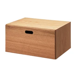 Étagères Modulables En Bois^Muji Demi Bloc‐tiroir en chêne ‐ 1 tiroir (Dont Eco‐Part 0,82€)