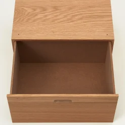 Étagères Modulables En Bois^Muji Demi Bloc‐tiroir en chêne ‐ 1 tiroir (Dont Eco‐Part 0,82€)