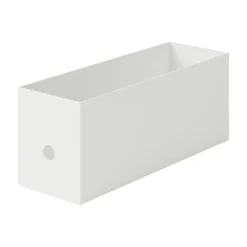 Petits Rangements En Polypropylène|Boîtes Et Rangement De Bureau^Muji Demi boîte archive grise en PP L10X P32X H12cm
