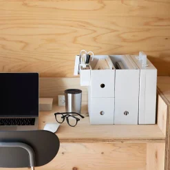 Petits Rangements En Polypropylène|Boîtes Et Rangement De Bureau^Muji Demi boîte archive grise en PP L10X P32X H12cm