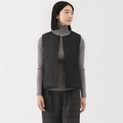 Vestes Et Manteaux^Muji Doudoune légère pliable en nylon recyclé sans manche sans col pour femme