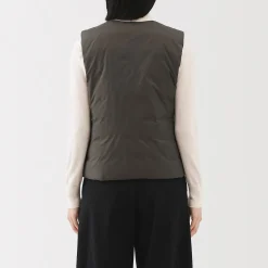Vestes Et Manteaux^Muji Doudoune légère pliable en nylon recyclé sans manche sans col pour femme