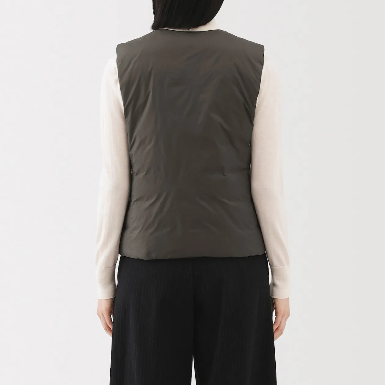 Vestes Et Manteaux^Muji Doudoune légère pliable en nylon recyclé sans manche sans col pour femme