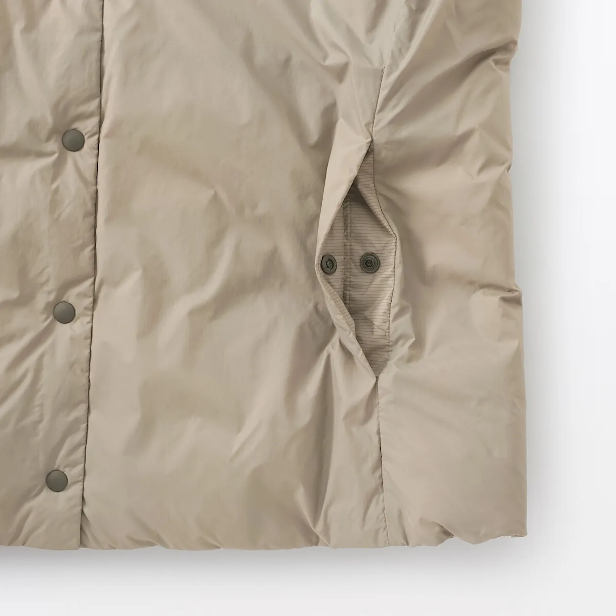 Vestes Et Manteaux^Muji Doudoune légère pliable en nylon recyclé sans manche sans col pour femme