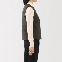Vestes Et Manteaux^Muji Doudoune légère pliable en nylon recyclé sans manche sans col pour femme