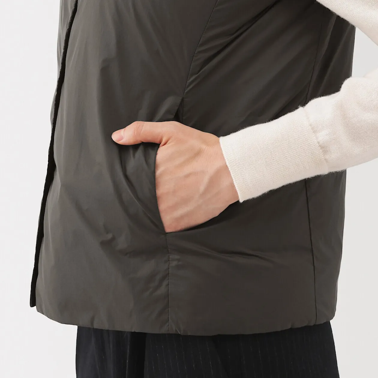 Vestes Et Manteaux^Muji Doudoune légère pliable en nylon recyclé sans manche sans col pour femme