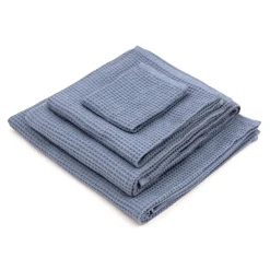 Serviettes De Bain^Muji Drap de bain gaufré en velours de coton bio