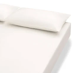 Draps De Lit^Muji Drap housse en coton délavé ‐ 140 x 200 x 18‐28 cm