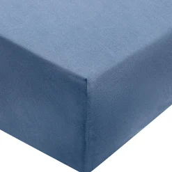 Draps De Lit^Muji Drap housse en coton délavé ‐ 140 x 200 x 18‐28 cm