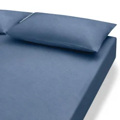 Draps De Lit^Muji Drap housse en coton délavé ‐ 100 x 200 x 18‐28 cm