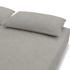 Draps De Lit^Muji Drap housse en coton délavé ‐ 100 x 200 x 18‐28 cm