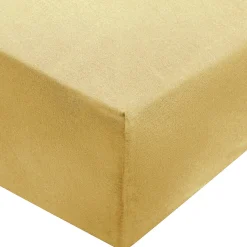 Draps De Lit^Muji Drap housse en coton délavé ‐ 100 x 200 x 18‐28 cm