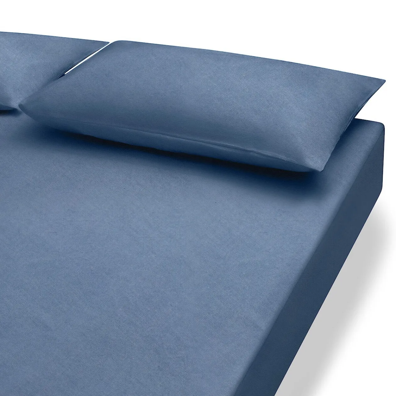 Draps De Lit^Muji Drap housse en coton délavé ‐ 180 x 200 x 18‐28 cm