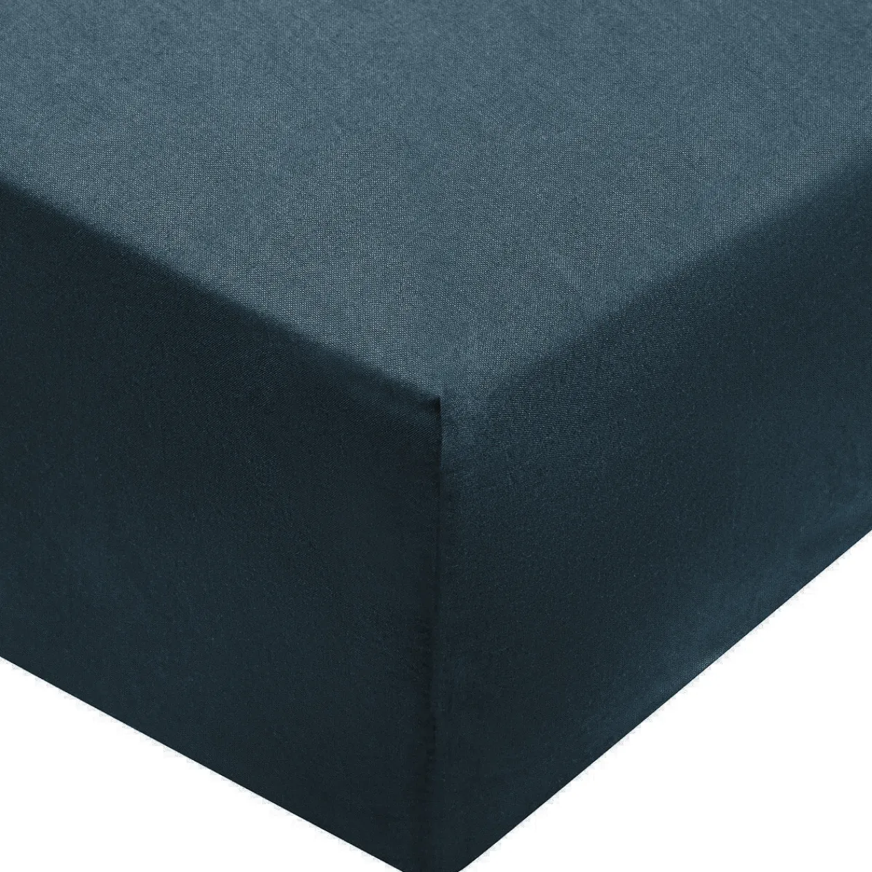 Draps De Lit^Muji Drap housse en coton délavé ‐ 180 x 200 x 18‐28 cm