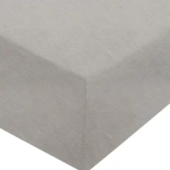 Draps De Lit^Muji Drap housse en coton délavé ‐ 180 x 200 x 18‐28 cm