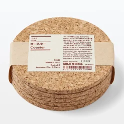 Linge De Table^Muji Ensemble de 5 sous‐verres en liège