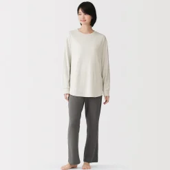 Pyjamas Et Vêtements D'Intérieur^Muji Ensemble de vêtements d'intérieur à manches longues en mélange de lyocell pour femme