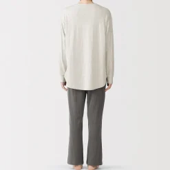 Pyjamas Et Vêtements D'Intérieur^Muji Ensemble de vêtements d'intérieur à manches longues en mélange de lyocell pour femme