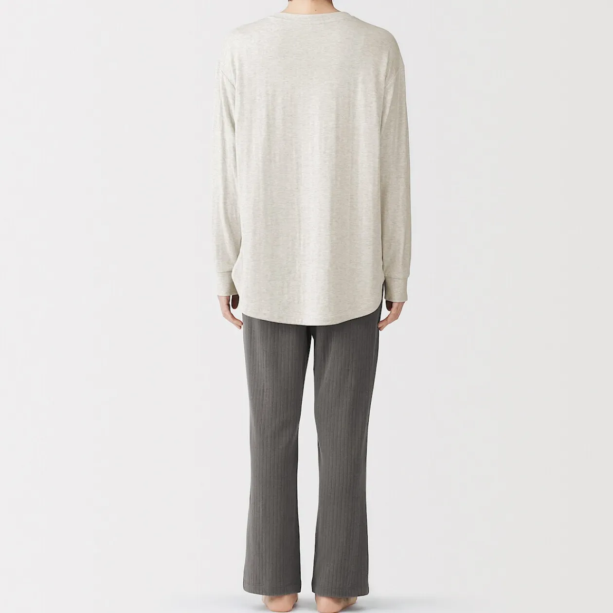 Pyjamas Et Vêtements D'Intérieur^Muji Ensemble de vêtements d'intérieur à manches longues en mélange de lyocell pour femme