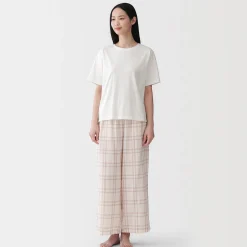Pyjamas Et Vêtements D'Intérieur^Muji Ensemble d'intérieur avec pantalon en double gaze pour femme