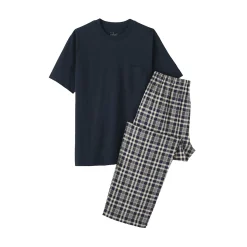 Pyjamas Et Vêtements D'Intérieur^Muji Ensemble d'intérieur avec pantalon en double gaze pour homme