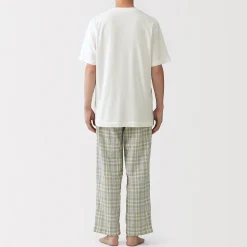 Pyjamas Et Vêtements D'Intérieur^Muji Ensemble d'intérieur avec pantalon en double gaze pour homme