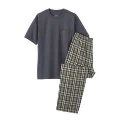Pyjamas Et Vêtements D'Intérieur^Muji Ensemble d'intérieur avec pantalon en double gaze pour homme