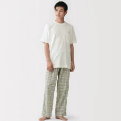 Pyjamas Et Vêtements D'Intérieur^Muji Ensemble d'intérieur avec pantalon en double gaze pour homme