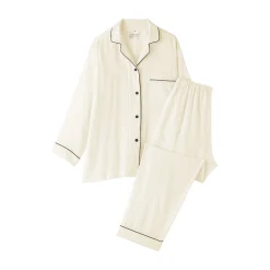 Pyjamas Et Vêtements D'Intérieur^Muji Ensemble pyjama à manches longues en gaze double pour femme