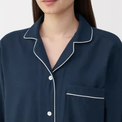 Pyjamas Et Vêtements D'Intérieur^Muji Ensemble pyjama à manches longues en gaze double pour femme