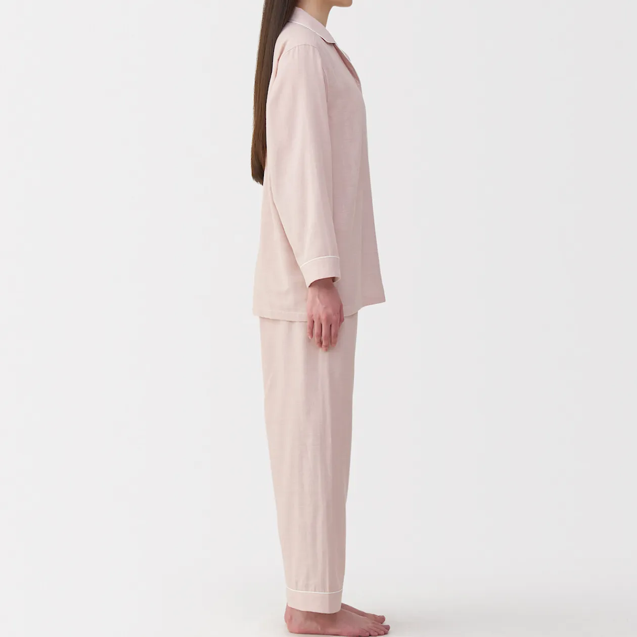 Pyjamas Et Vêtements D'Intérieur^Muji Ensemble pyjama à manches longues en gaze double pour femme