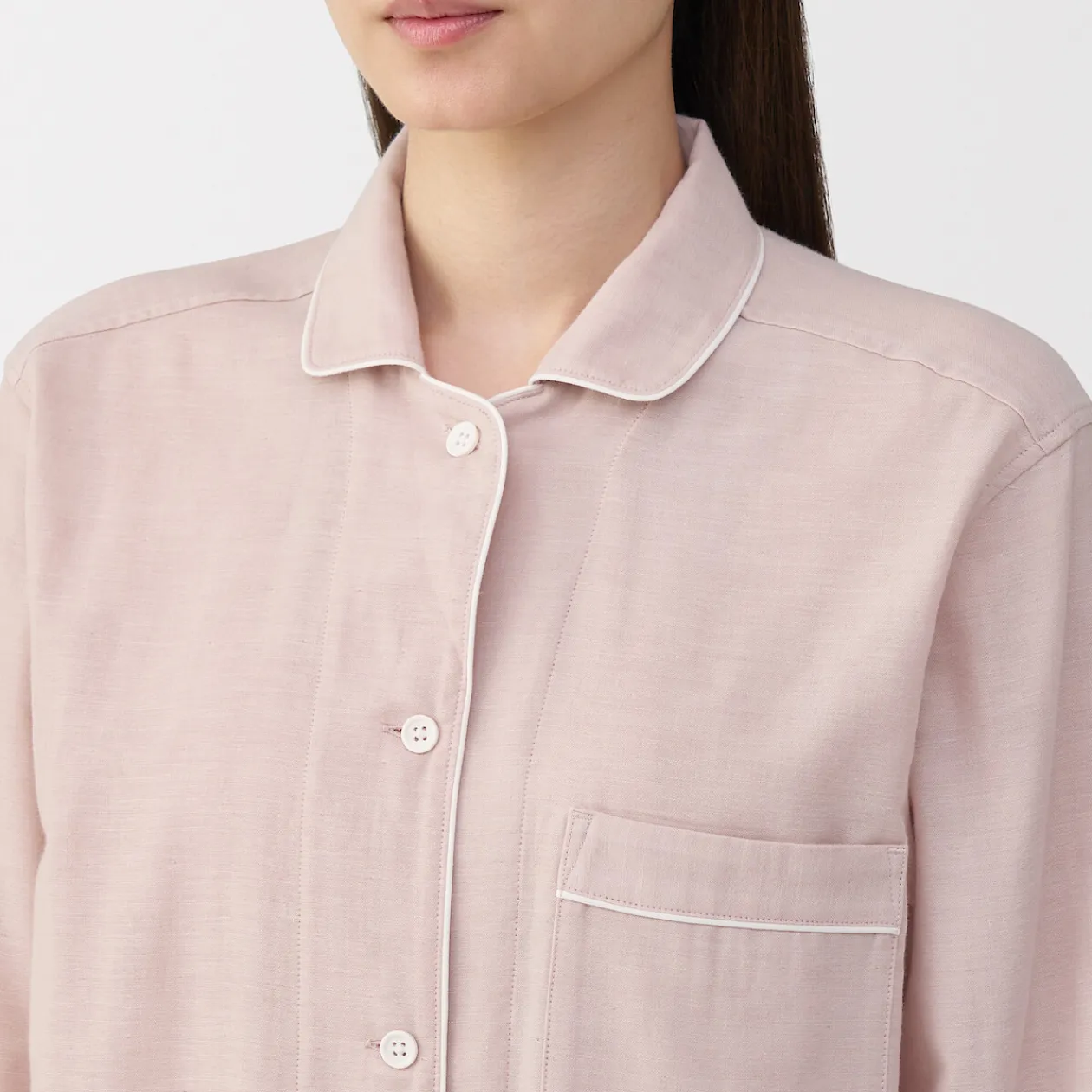 Pyjamas Et Vêtements D'Intérieur^Muji Ensemble pyjama à manches longues en gaze double pour femme