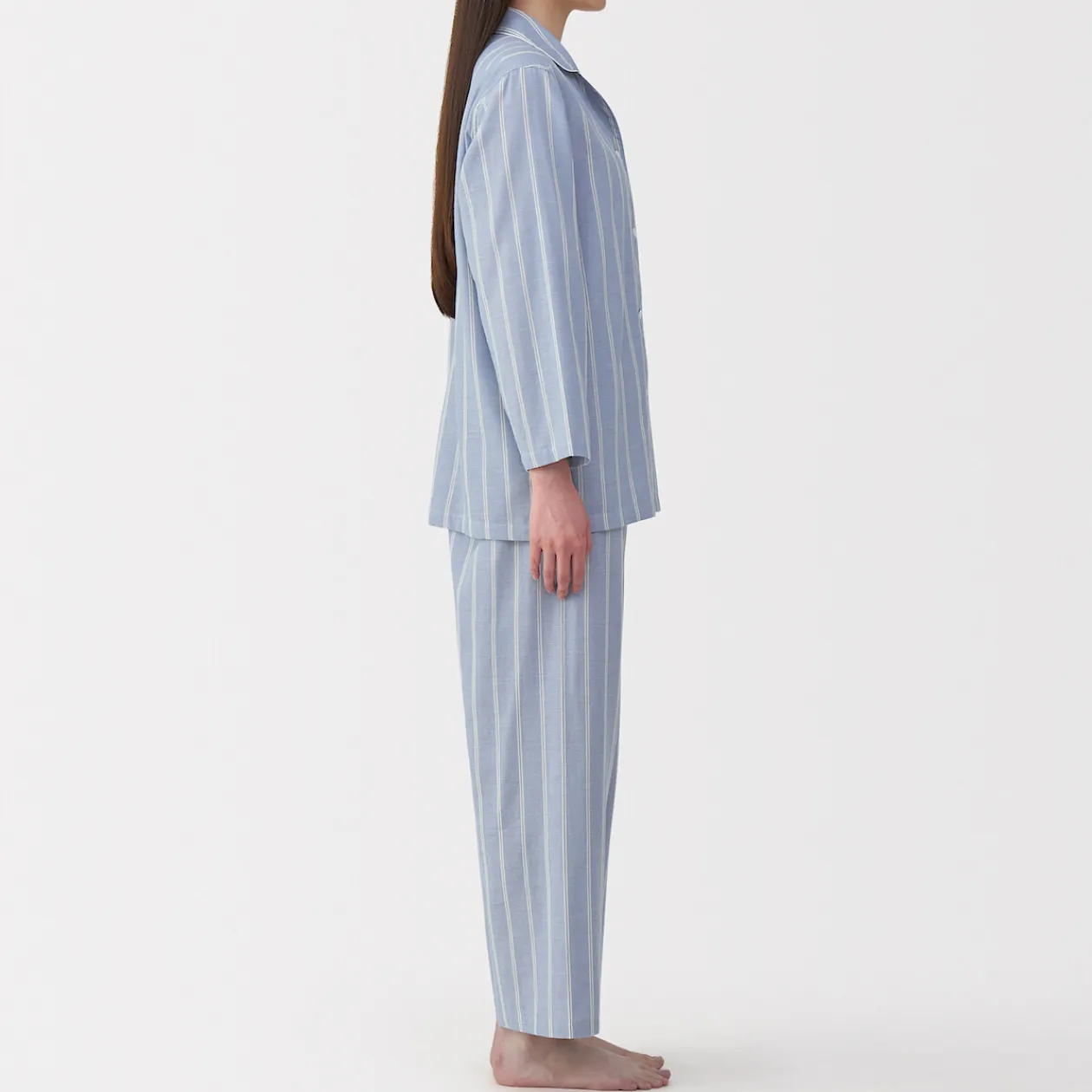 Pyjamas Et Vêtements D'Intérieur^Muji Ensemble pyjama à manches longues en gaze double pour femme