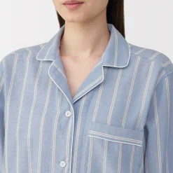 Pyjamas Et Vêtements D'Intérieur^Muji Ensemble pyjama à manches longues en gaze double pour femme