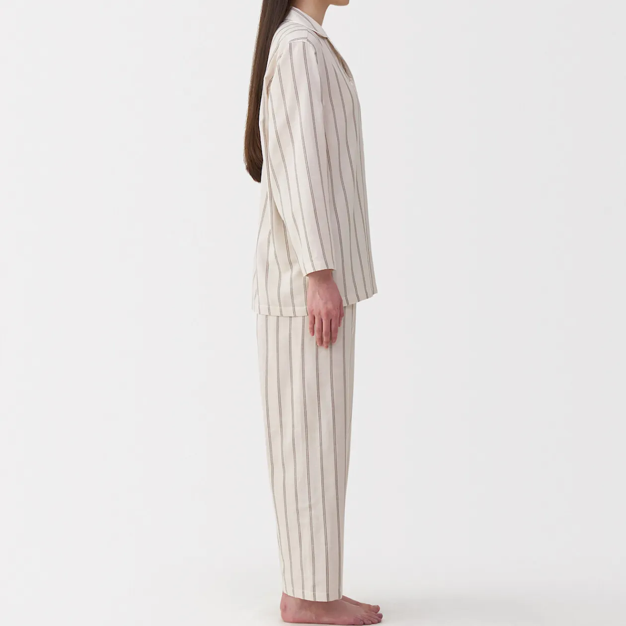 Pyjamas Et Vêtements D'Intérieur^Muji Ensemble pyjama à manches longues en gaze double pour femme