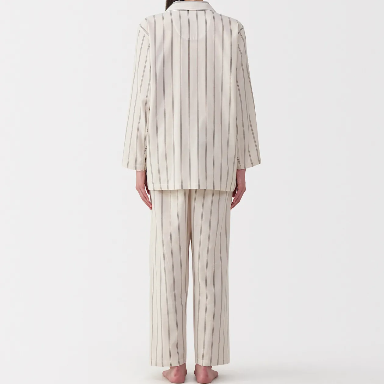 Pyjamas Et Vêtements D'Intérieur^Muji Ensemble pyjama à manches longues en gaze double pour femme