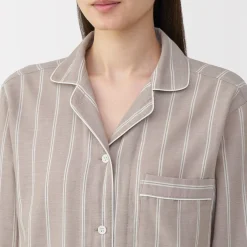 Pyjamas Et Vêtements D'Intérieur^Muji Ensemble pyjama à manches longues en gaze double pour femme