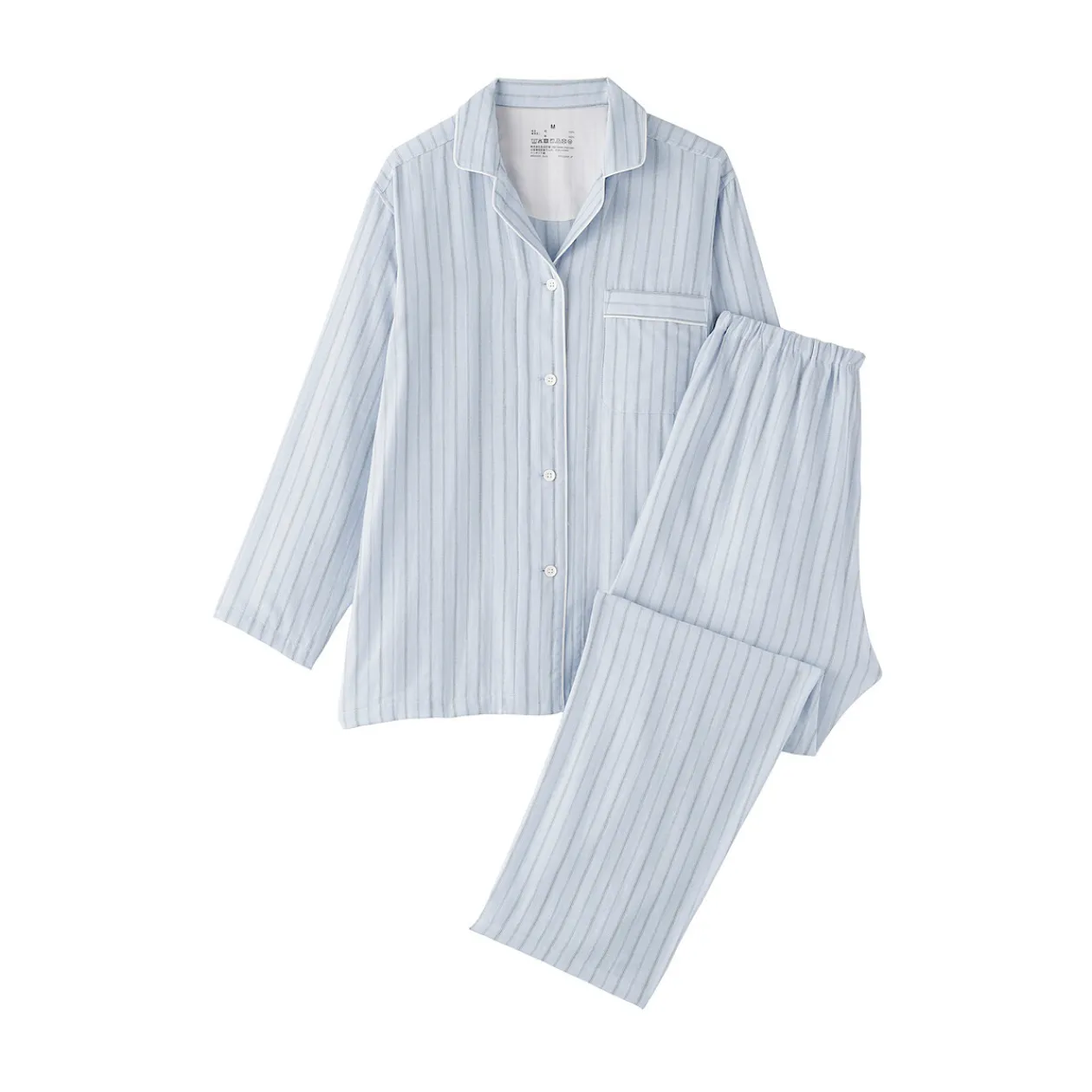 Pyjamas Et Vêtements D'Intérieur^Muji Ensemble pyjama à manches longues en gaze double pour femme