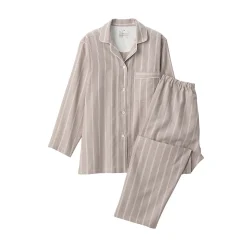 Pyjamas Et Vêtements D'Intérieur^Muji Ensemble pyjama à manches longues en gaze double pour femme