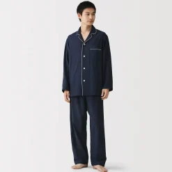 Pyjamas Et Vêtements D'Intérieur^Muji Ensemble pyjama à manches longues en gaze double pour homme