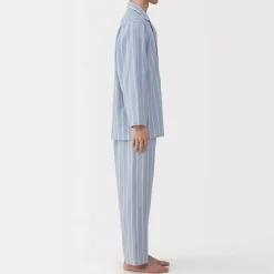 Pyjamas Et Vêtements D'Intérieur^Muji Ensemble pyjama à manches longues en gaze double pour homme