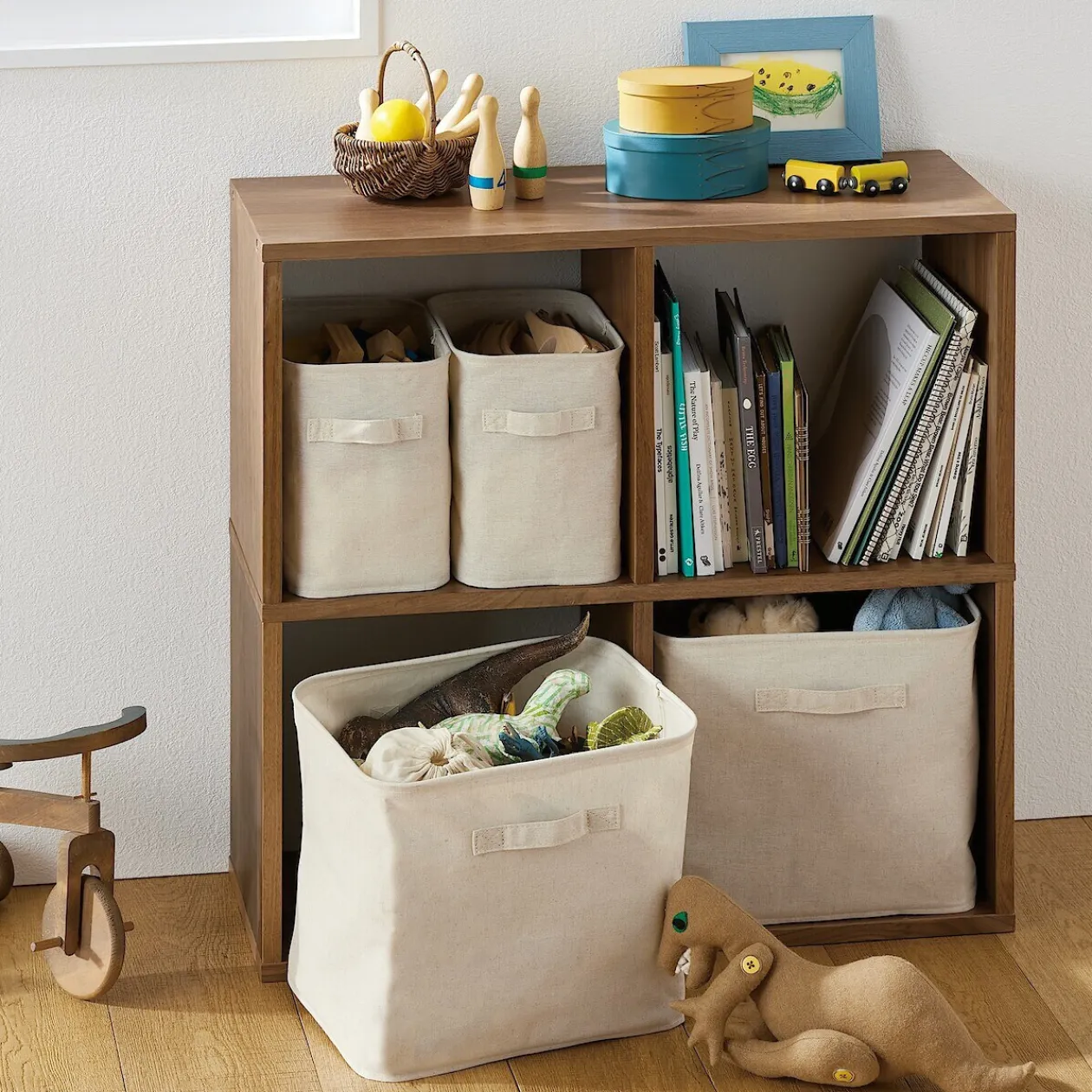 Étagères Modulables En Bois^Muji Etagère additionnelle en noyer ‐ 2 niveaux (Dont Eco‐part. 0,82 €)