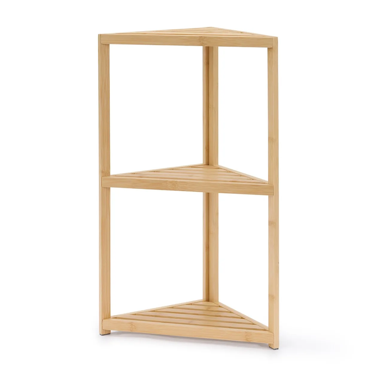 Rangements En Bois|Étagères En Bambou^Muji Etagère d'angle en bambou ‐ 3 niveaux