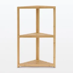 Rangements En Bois|Étagères En Bambou^Muji Etagère d'angle en bambou ‐ 3 niveaux